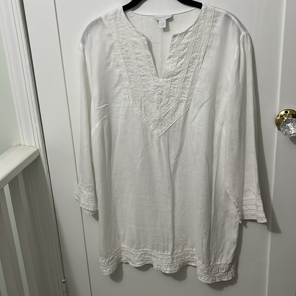 Charter Club White Tunic (Swim Cover-Up)